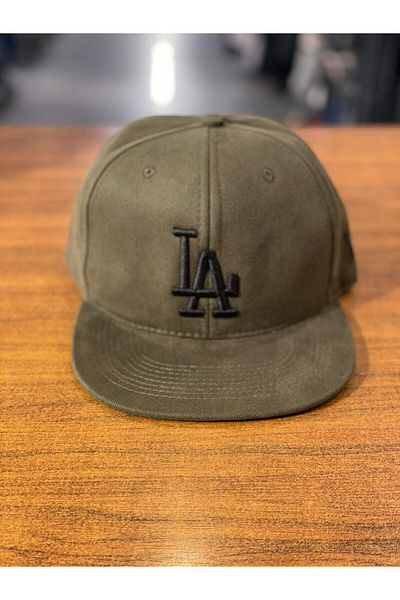 hamze La Lakers Embroidered Khaki Color Hiphop Snapback Rapper Basket Cap Hat