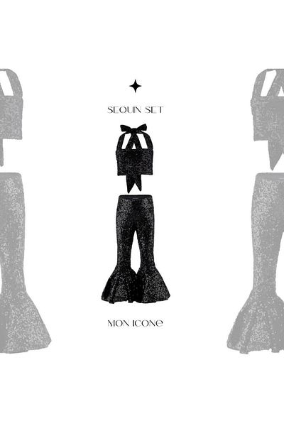 mon icone Sequins Set