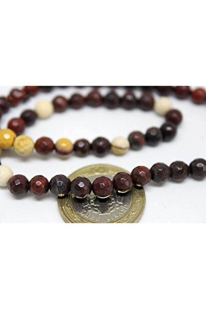 Yasamtohumu Jasper kamen fasetirani kroj 6mm/10 komada (9876-1)