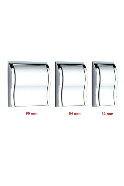 ŞENEL Yapı Market 96 mm Office Handle Button Furniture Handle Matte Chrome