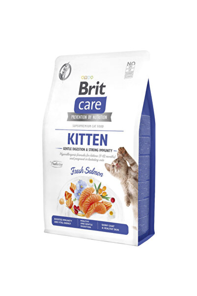 Brit Care Kitten Gentle Digestion & Strong Immunity Somonlu Tahılsız Yavru Kedi Maması 7 Kg