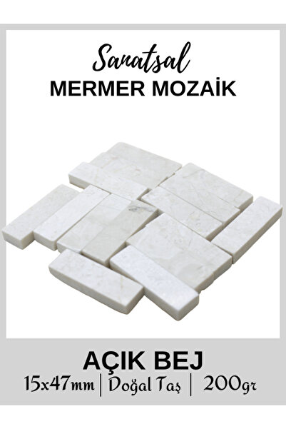 Sanatsal Mozaik Sanatsal Doğal Mermer Mozaik (200gr) Hobi Taşı