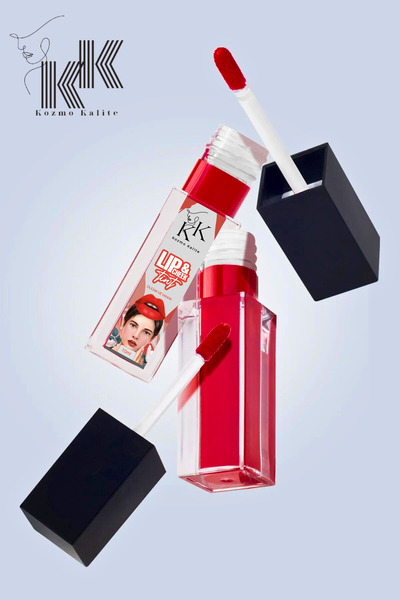 kozmokalite Premium Lipstick Kırmızı Kalıcı Ruj Dudak Tint'i