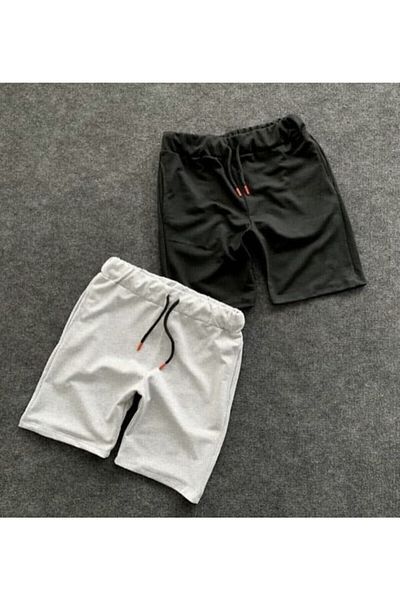 viperkombin Σορτς Normal Fit 2 τμχ Γκρι Μαύρο