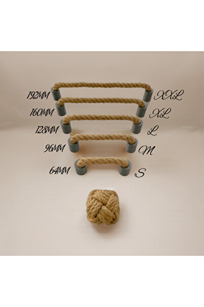 Barbarossa Hasır Kulp Kapı Dolap Vestiyer Çekmece Kulbu Hasırgrikulp