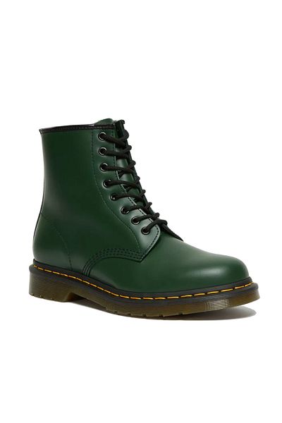 PUGO UNISEX GREEN 8 TIE BOOTS