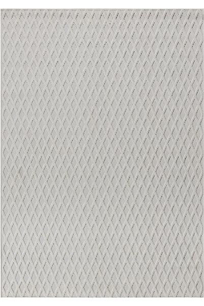 Dinarsu Grace 54101-260 | Modern Beyaz Bukle Halı | Salon, Hol, Mutfak ve Yatak Odası | Özel Ölçü Seçeneği