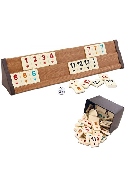 webbey Light Color Wooden Okey Set