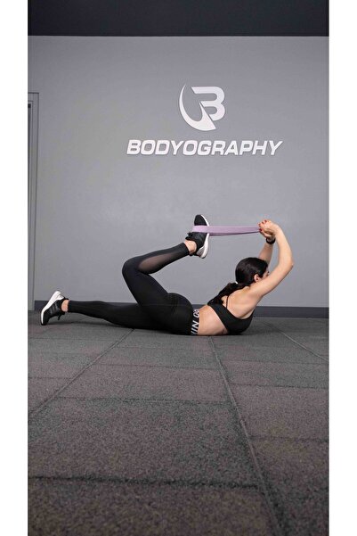 Bodyography أرجواني حزام اليوغا تمتد حزام