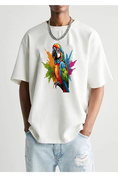 Pisa Art Тениска Parrot Oversize