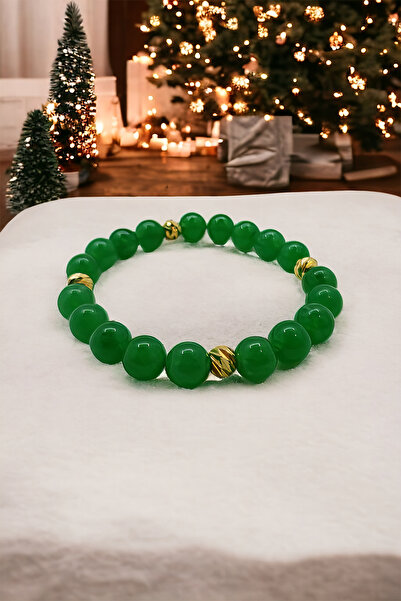 MinimalistTasarım Gerçek Yeşim Taşı Bileklik, Yeşim Bileklik, Para Bilekliği,...