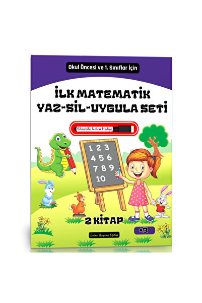Enine Boyuna Eğitim First Math Summer-Eraser Apply Set (2 Books)