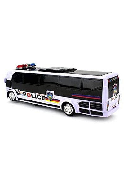 Shem Police Bus 3D with Sound and Light 26 cm