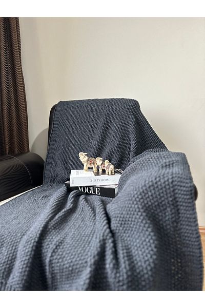 Sheilar Rice Knitted Knitwear TV Blanket Sofa Shawl