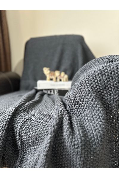 Sheilar Rice Knitted Knitwear TV Blanket Sofa Shawl