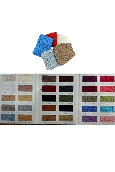 HEYTGAH Bürümcük Sandalye Kılıfı 1 Adet Etekli Yıkanabilir Sandalye Örtüsü Fırfırlı Burumcuk Taş Örtü