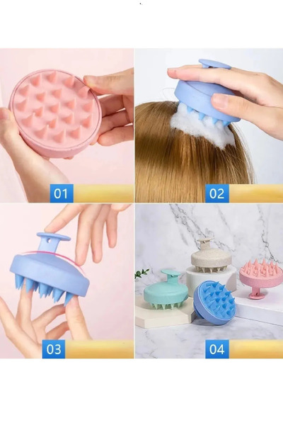 Wanderlust فرشاة سيليكون للعناية بالشعر، تدليك فروة الرأس، مشط شامبو، فرشاة استحمام، مشط مضاد للقشرة