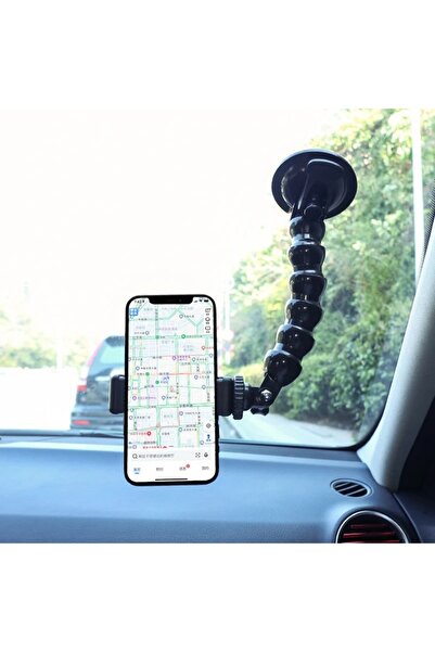 mimtec Araç İçi Telefon Tutucu Tripod Oynar Başlıklı Akrobat Tutacak