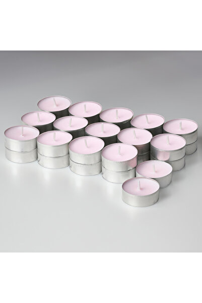 IKEA Lugnare Pembe 3.5 Saat Yasemin Kokulu Tealight Mum ( 3 cm 30 Adet )