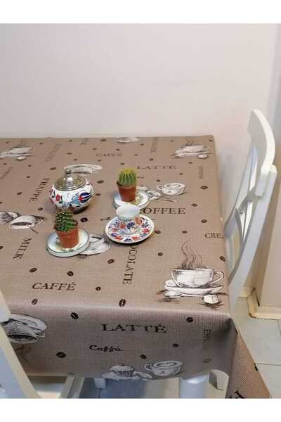 Başak Ev Tekstili Fiber PVC Oilcloth - Patterned Removable Tablecloth