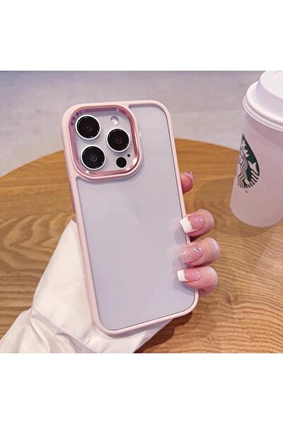 Rivor Apple iPhone 12 Pro Max Kılıf Kamera Çıkıntılı Arkası Şeffaf Köşeleri P...