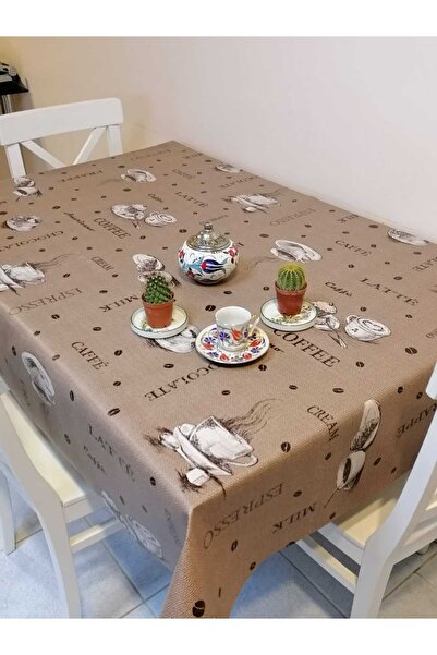 Başak Ev Tekstili Fiber PVC Oilcloth - Patterned Removable Tablecloth