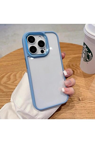 Rivor Apple iPhone 12 Pro Max Kılıf Kamera Çıkıntılı Arkası Şeffaf Köşeleri P...