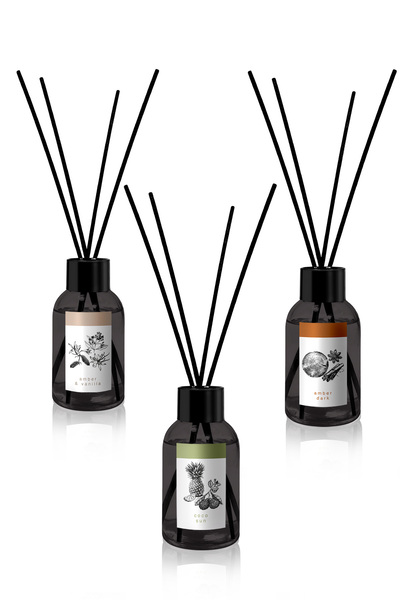 prova Bambu Çubuklu Oda Kokusu Amber Dark, Amber ve Vanilya Ferahlığı Coco Sun x3 100 ml