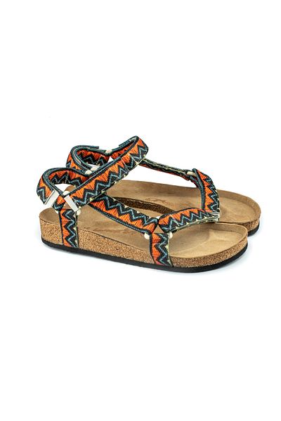 Lemoors Tengri Natural Cork Traverse Orange Dark Grey