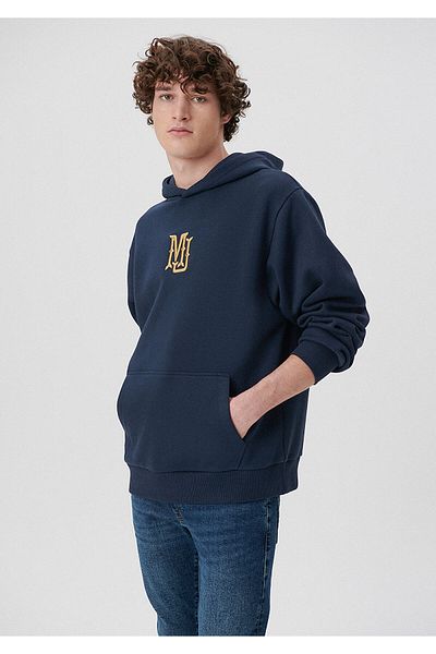 Mavi Φούτερ MJ με κεντημένη κουκούλα Navy Blue 0S10131-70490