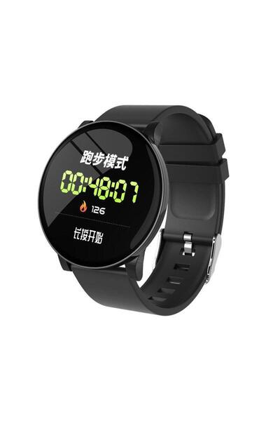 Profisher Akıllı Saat Wearfit 2.0 App Kalp Hızı Kan Basıncı Nabız Monitörü Siyah
