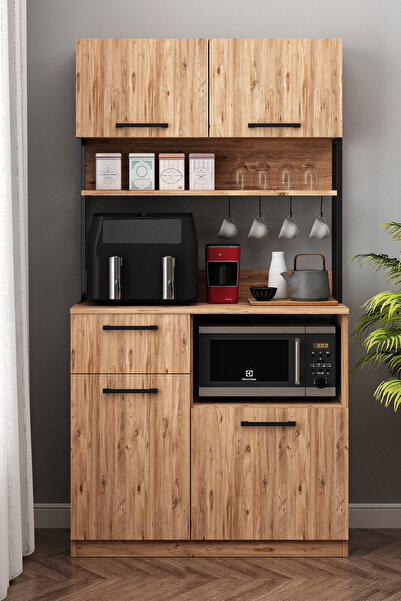 Avmpark Ervin Çok Amaçlı E2 Atlantik Çam Airfry Dolabı Kahve Köşesi