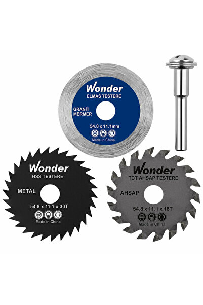 Wonder Mini Elmas Daire Testere 3 Parça
