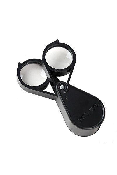Profisher Katlanır Büyüteç Çift Plastik Kasa Akrilik Lens 20x 30mm Takı Pul