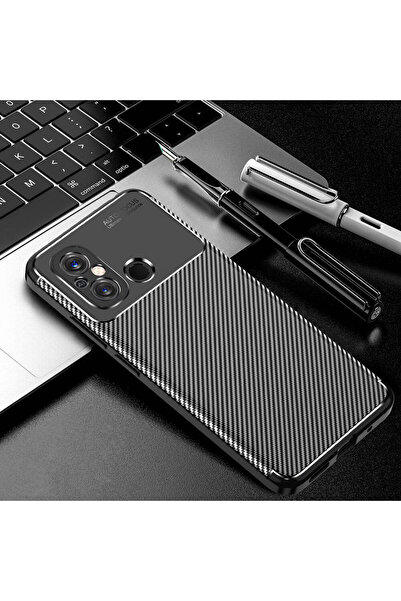 Fibaks Case for Xiaomi Redmi 12C Case with Camera Protruding Carbon Fiber Pattern Does Not Discolor Protective Cover Case