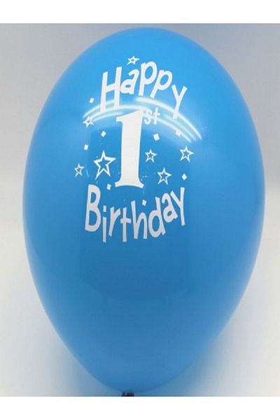 Kazanabil 1 YEAR OLD BIRTHDAY BALLON BLUE 100 PIECES