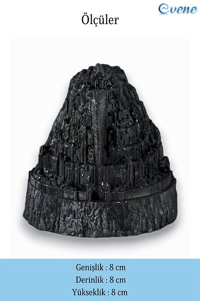 Evene Black Decorative Door Stopper - Holder and Stopper 2 Pieces Model 8