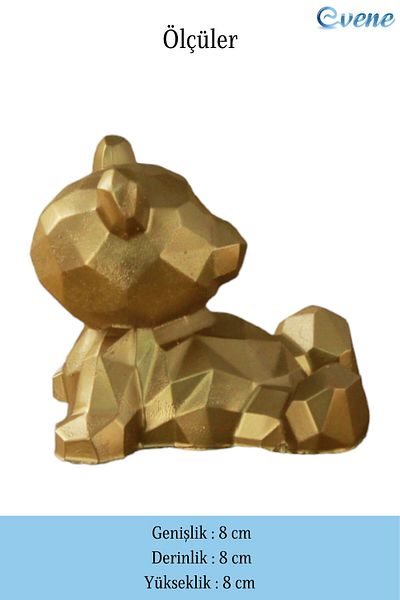 Evene Gold Color Decorative Door Stopper - 2 Pieces Model 7