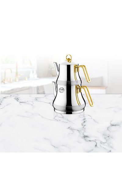 CVS Dn 12028 Sapphire Medium Size Teapot Gold