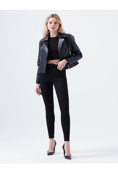 HACKER DENIM Hacker Bella T203-888 Women's Denim Lycra Jeans - T203 - Black