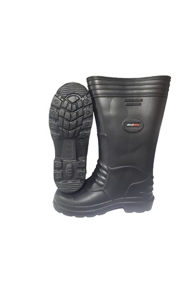 Akınal Bella Unisex Μαύρες Eva ελαφριές μακριές μπότες βροχής με πολυ σόλα