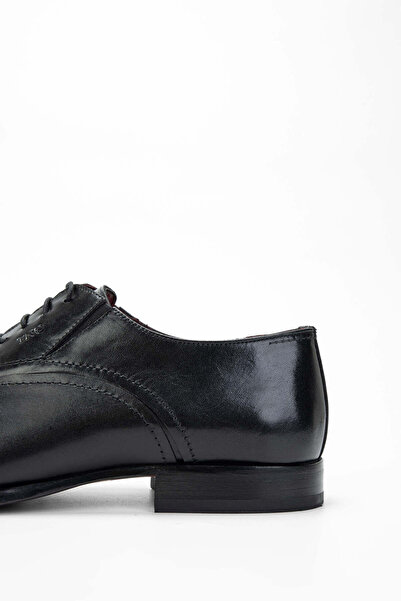 Tamer Tanca Erkek Hakiki Deri Siyah Klasik Ayakkabı