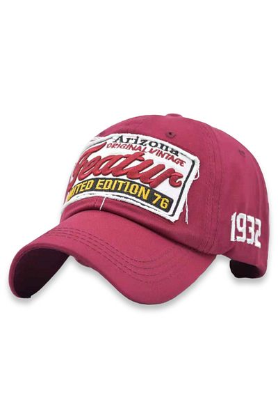 Şapka Market Featur Vintage Red Baseball Cap Hat