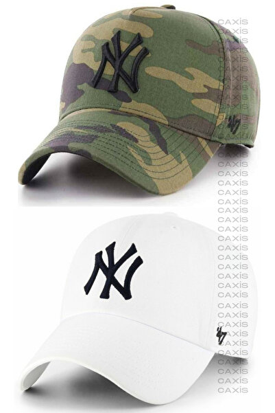 GYES Spor Ny Şapka Unisex 2'li Takım Arkası Cırtlı Ayarlanabilir