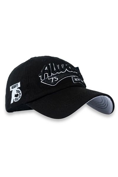 Şapka Market Always Vintage Black Baseball Cap Hat