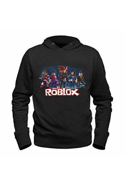 Alfa Tshirt سويت شيرت Roblox للأطفال باللون الأسود