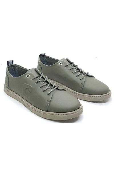 Pierre Cardin χακί sneaker γνήσιο δέρμα ορθοπεδική σόλα