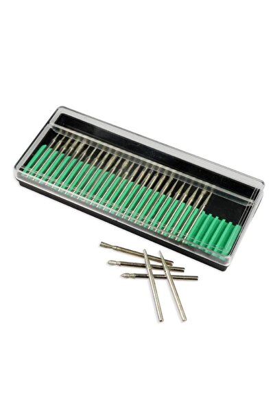 Profisher Elmas Freze Taşlama İğne Zımpara 30lu Set 2.35mm 3mm Dremel Hobi
