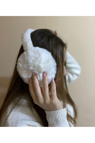 sema aksesuar Cold Protective Soft Plush Furry Winter Earmuff - Soft