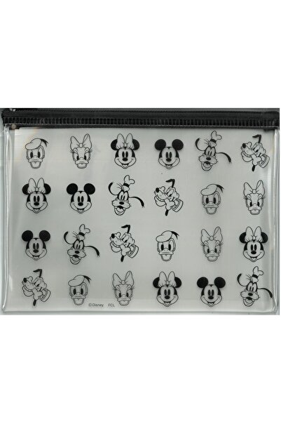 Disney Şeffaf Kalem Kutusu - Siyah Renk Karakterler